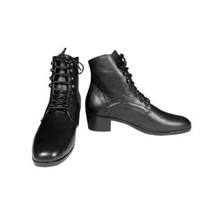 Christy Dawn New Dawn Boot Leather Lace Up Victorian Paddock Black 7 MSRP $358